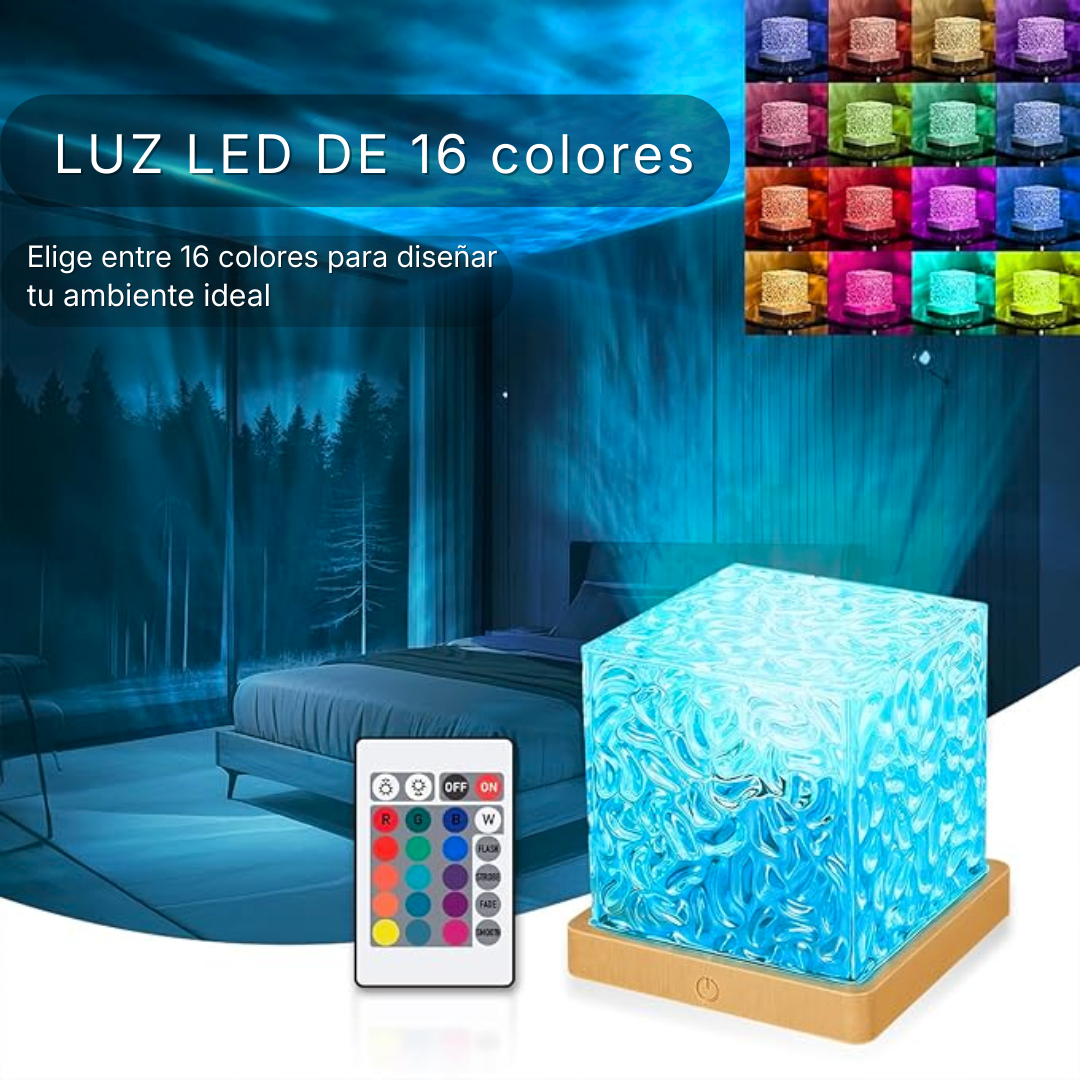 Proyector de auroras boreales y océanos